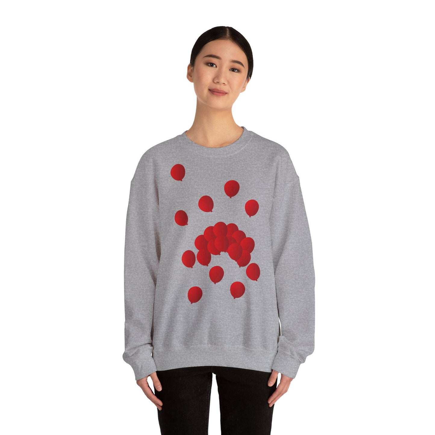 Sweatshirt adulte mixte Ballons rouges