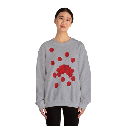 Mixed adult sweatshirt Red balloons 