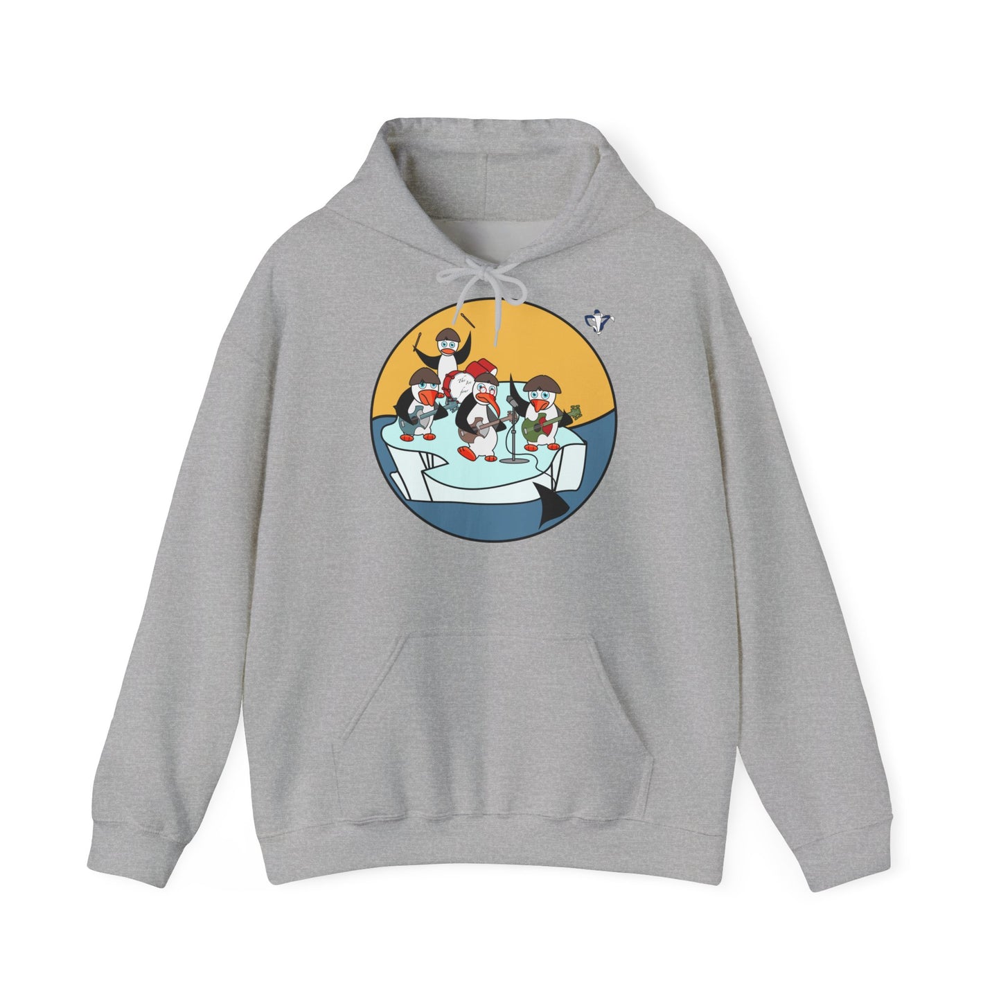 Sweatshirt à capuche Pingouins