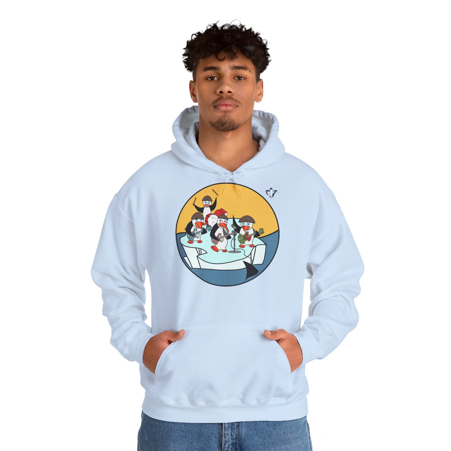 Sweatshirt à capuche Pingouins