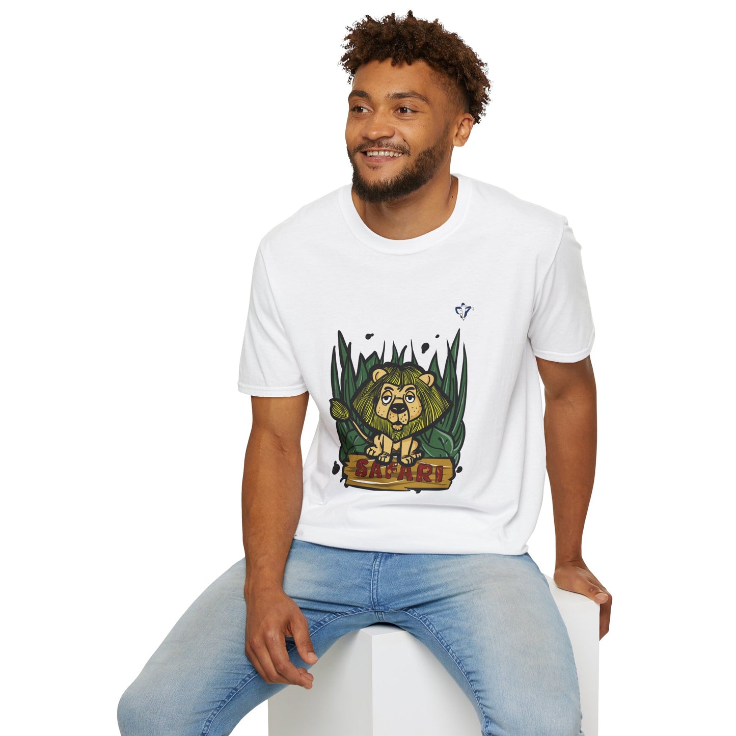 T-Shirt adulte mixte Lion safari (à personnaliser)