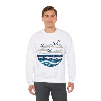 Sweatshirt adulte mixte La mer (à personnaliser)