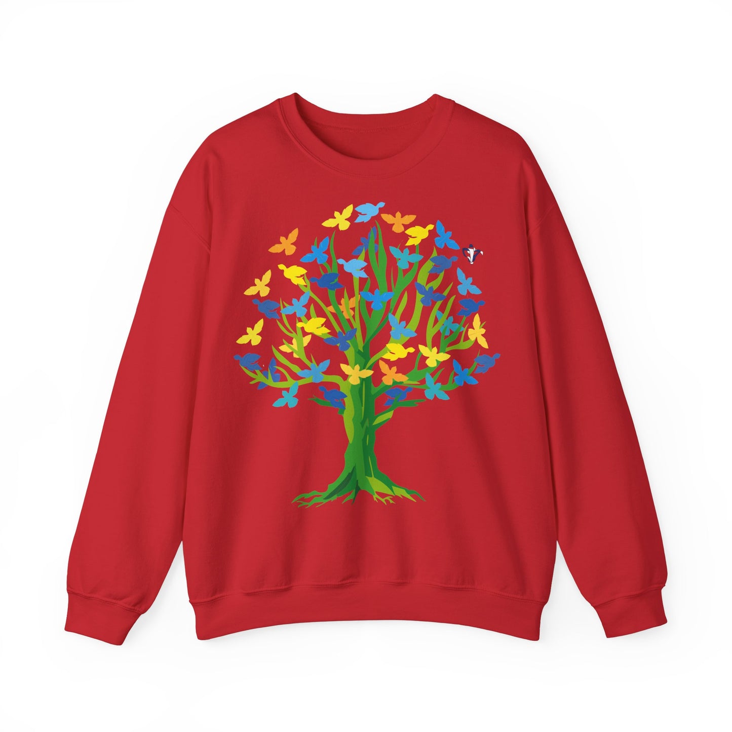 Sweatshirt adute mixte Arbre aux oiseaux (à personnaliser)