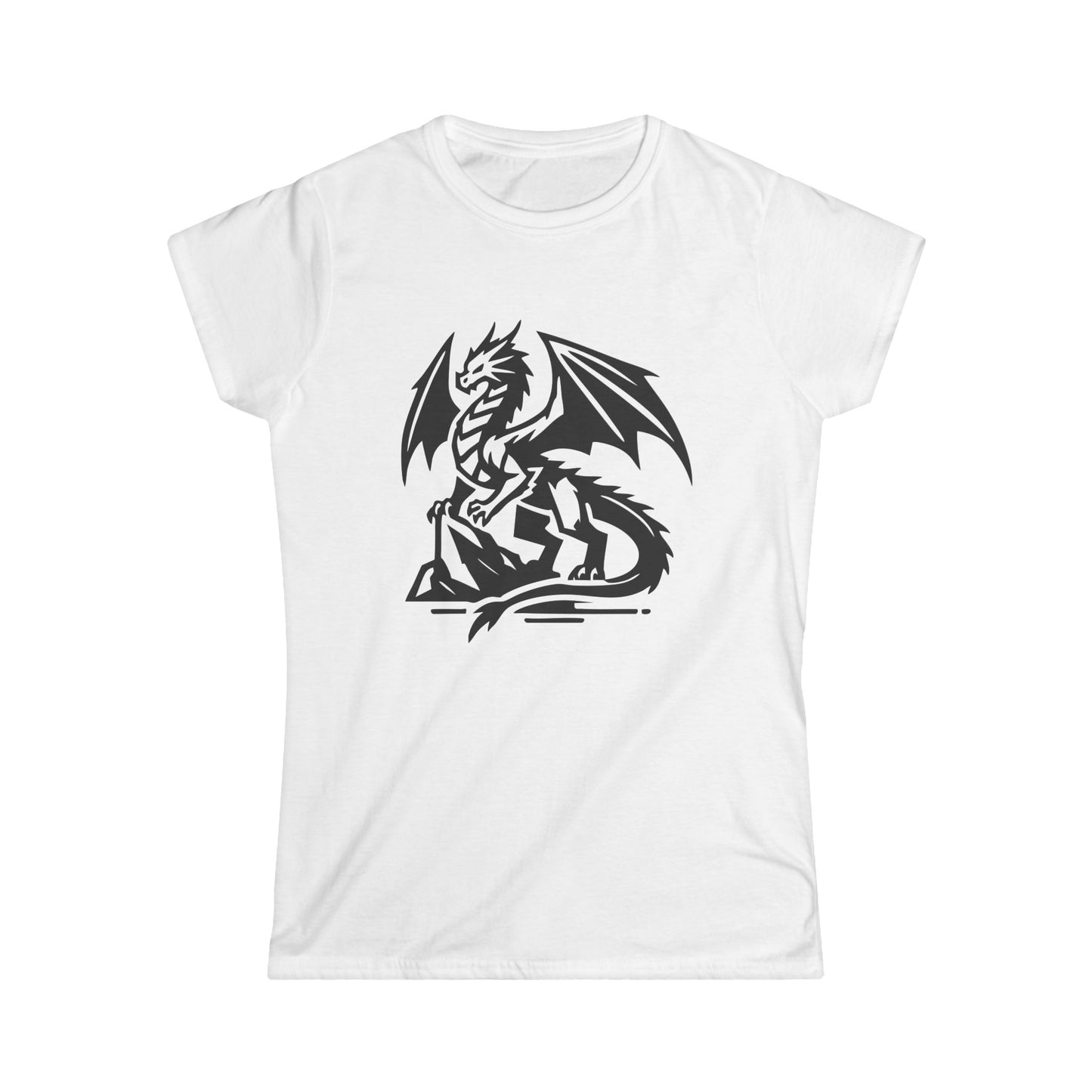 Tee-shirt femme Dragon noir