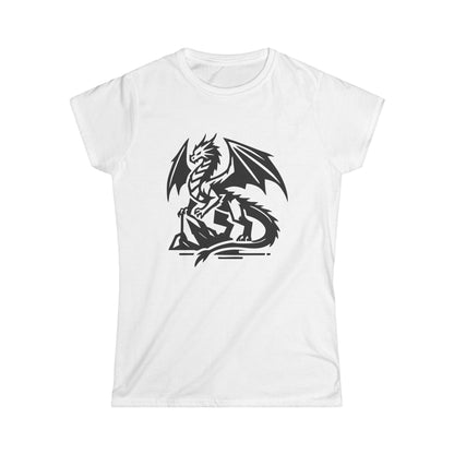 Tee-shirt femme Dragon noir