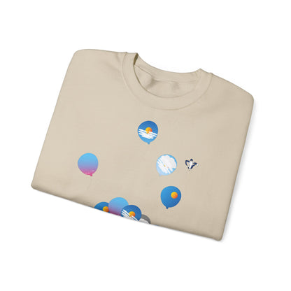 Sweatshirt adulte mixte Ballons du ciel (à personnaliser)