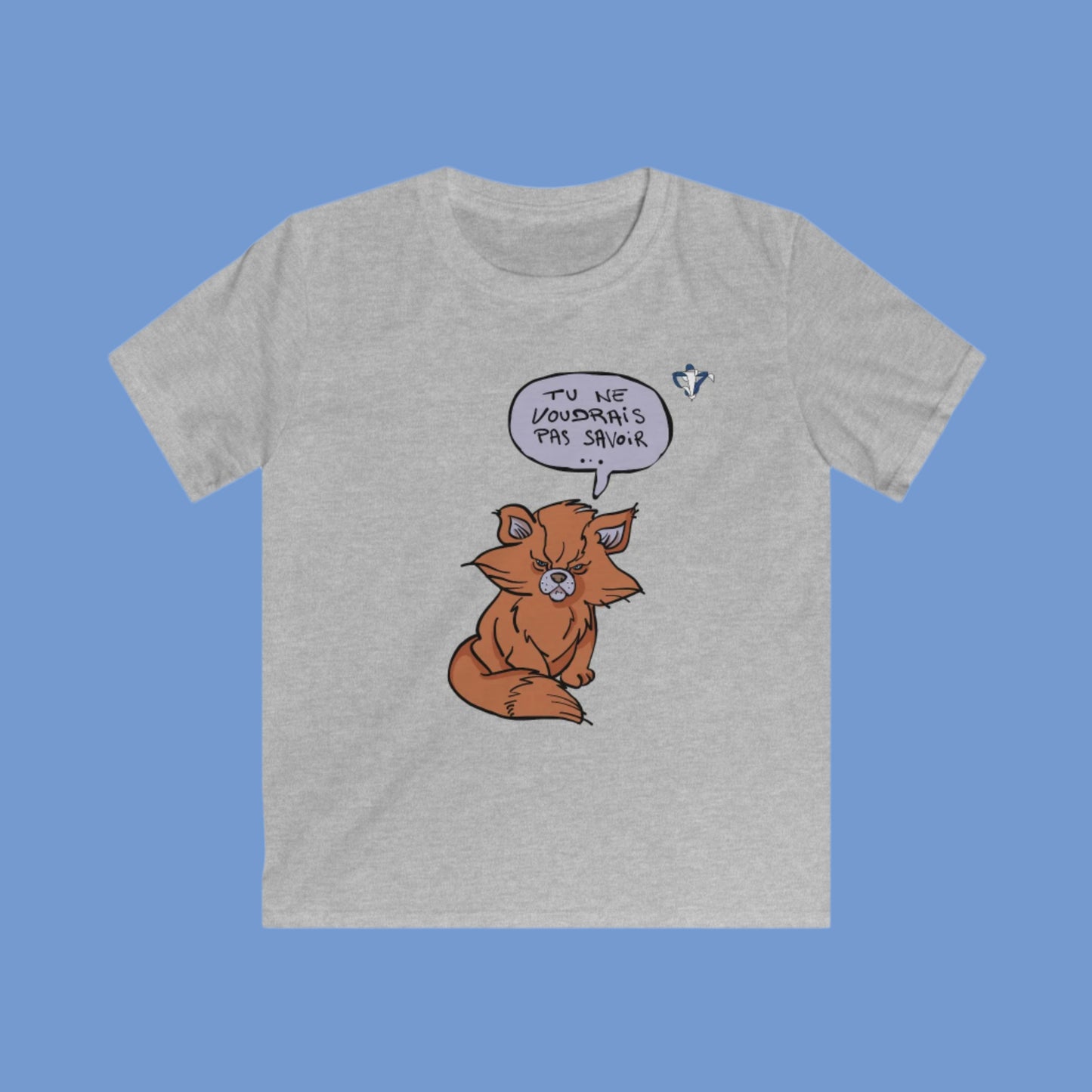 Tee-shirt enfant Chat roux Personnalisation FACE et MANCHE