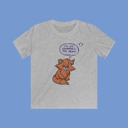 Tee-shirt enfant Chat roux Personnalisation FACE et MANCHE