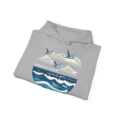 Sweatshirt à capuche adulte mixte La mer