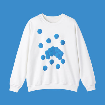 Sweatshirt adulte mixte Ballons bleus