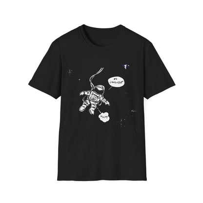 T-Shirt adulte mixte L'astronaute Personnalisation FACE et MANCHE