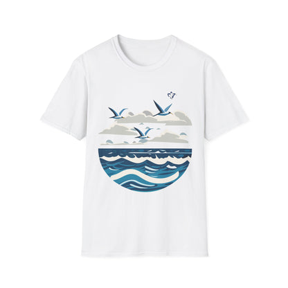 T-Shirt adulte mixte La mer (à personnaliser)