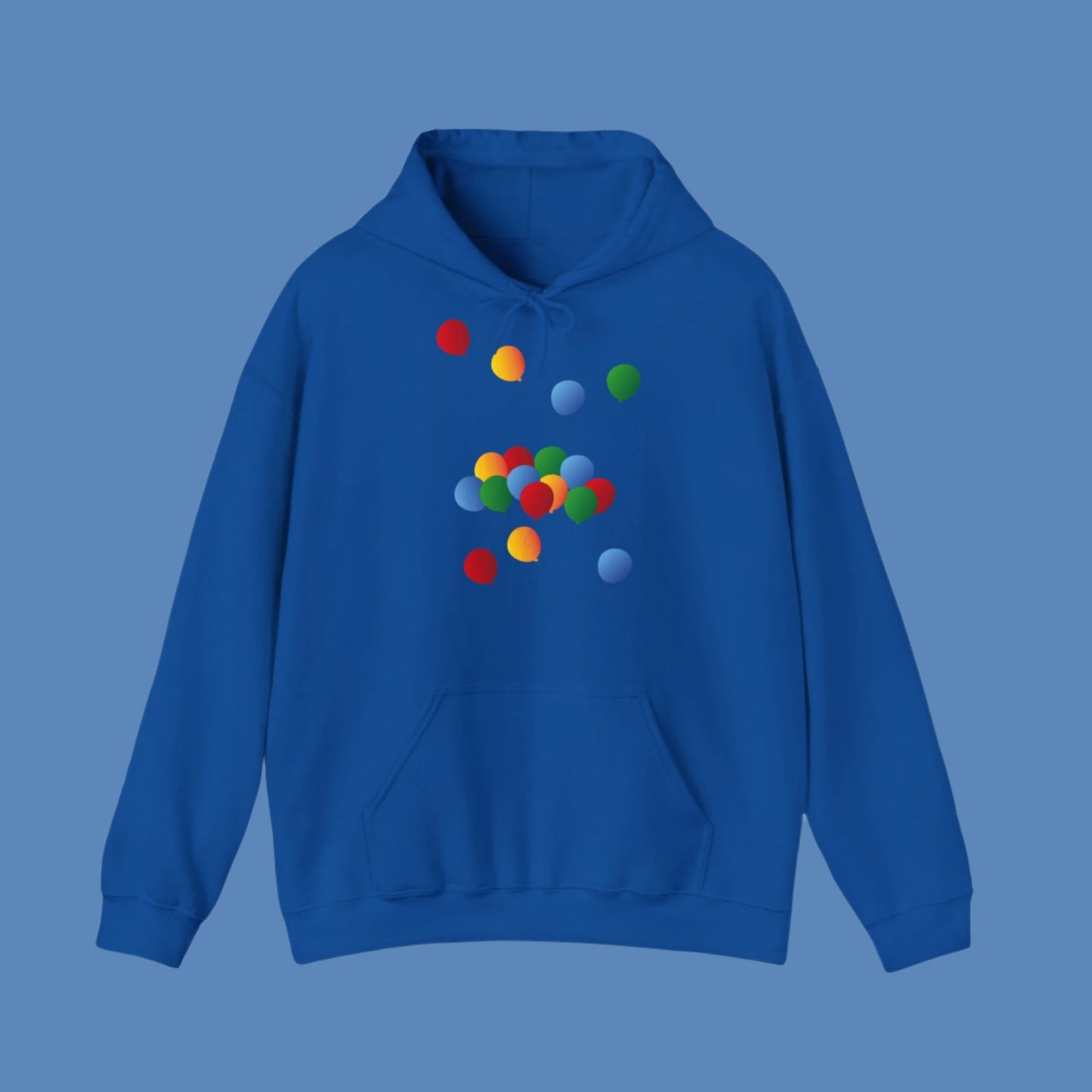 Sweatshirt à capuche adulte mixte Ballons de couleur