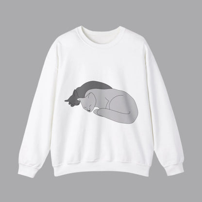 Sweatshirt adulte mixte Deux chats