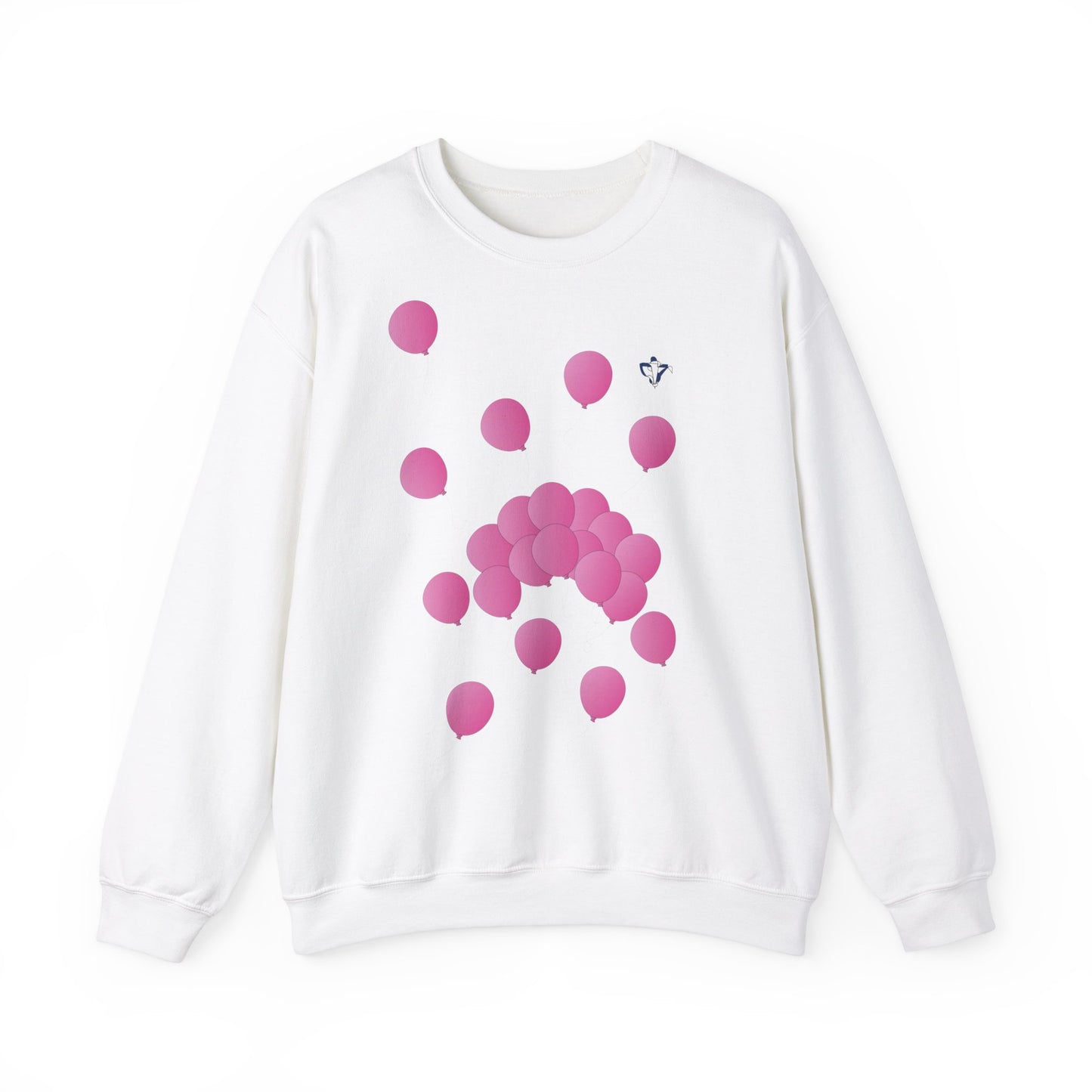 Sweatshirt adulte mixte Ballons roses (à personnalliser)