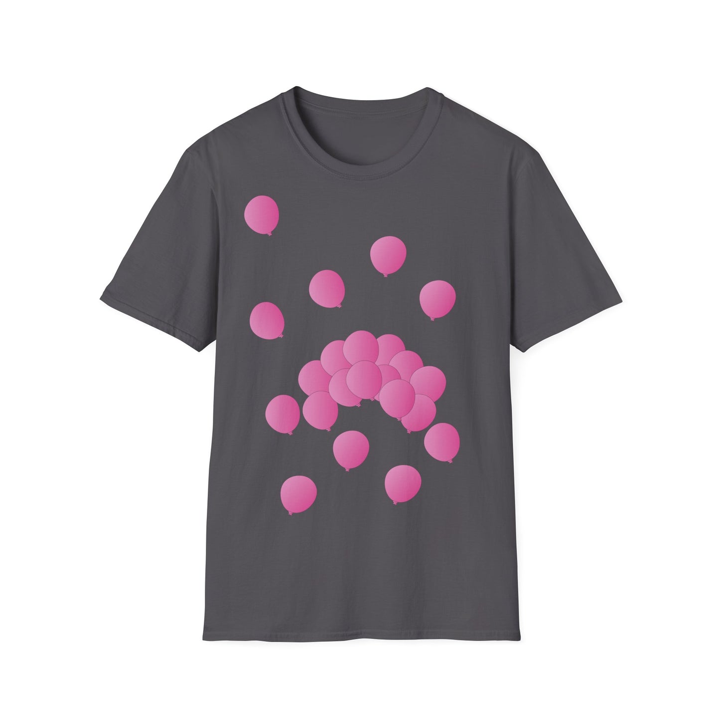 T-Shirt adulte mixte Ballons roses