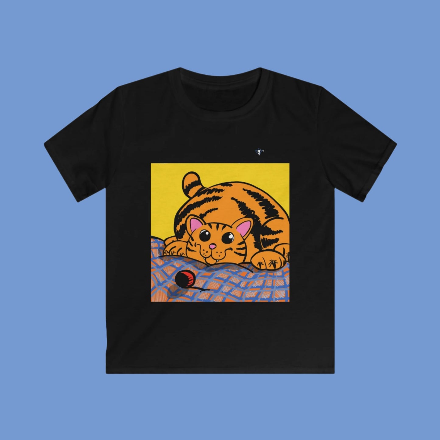 Tee-shirt enfant Chat qui joue (à personnaliser)