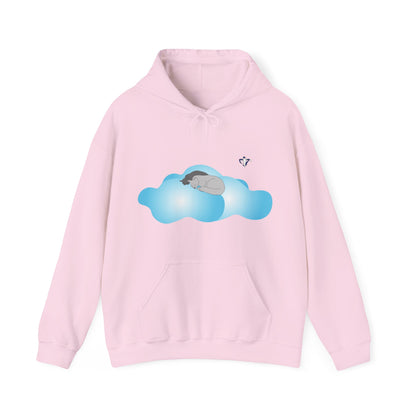 Sweatshirt à capuche adulte mixte Chats et nuages