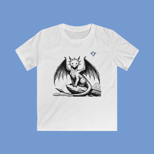 Tee-shirt enfant Gentil dragon Personnalisation FACE et MANCHE