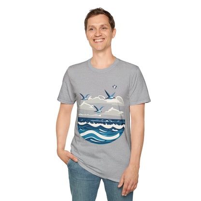 T-Shirt adulte mixte La mer (à personnaliser)