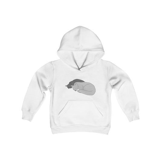 Sweatshirt à capuche enfant Deux chats