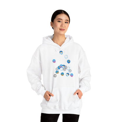 Sweatshirt à capuche adulte mixte Ballons ciel