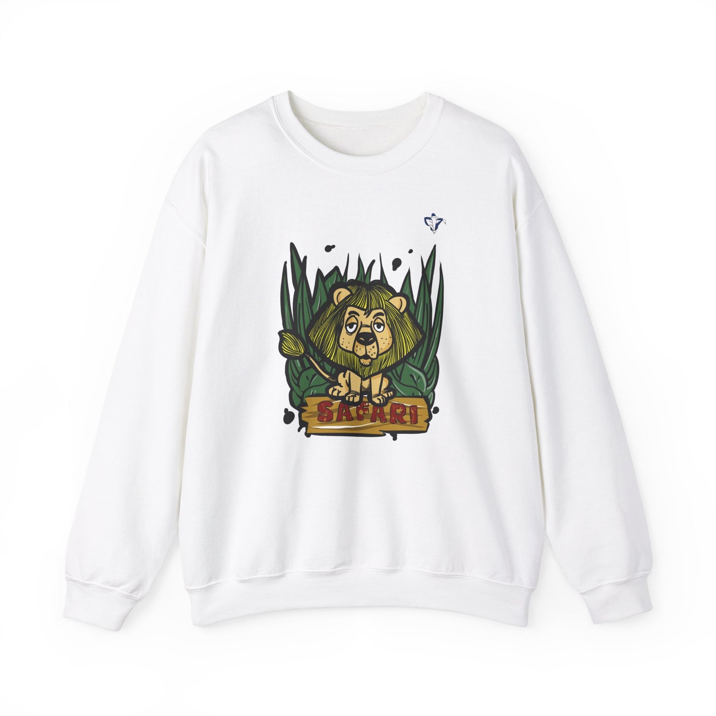 Sweatshirt adulte mixte Lion safari (à personnaliser)