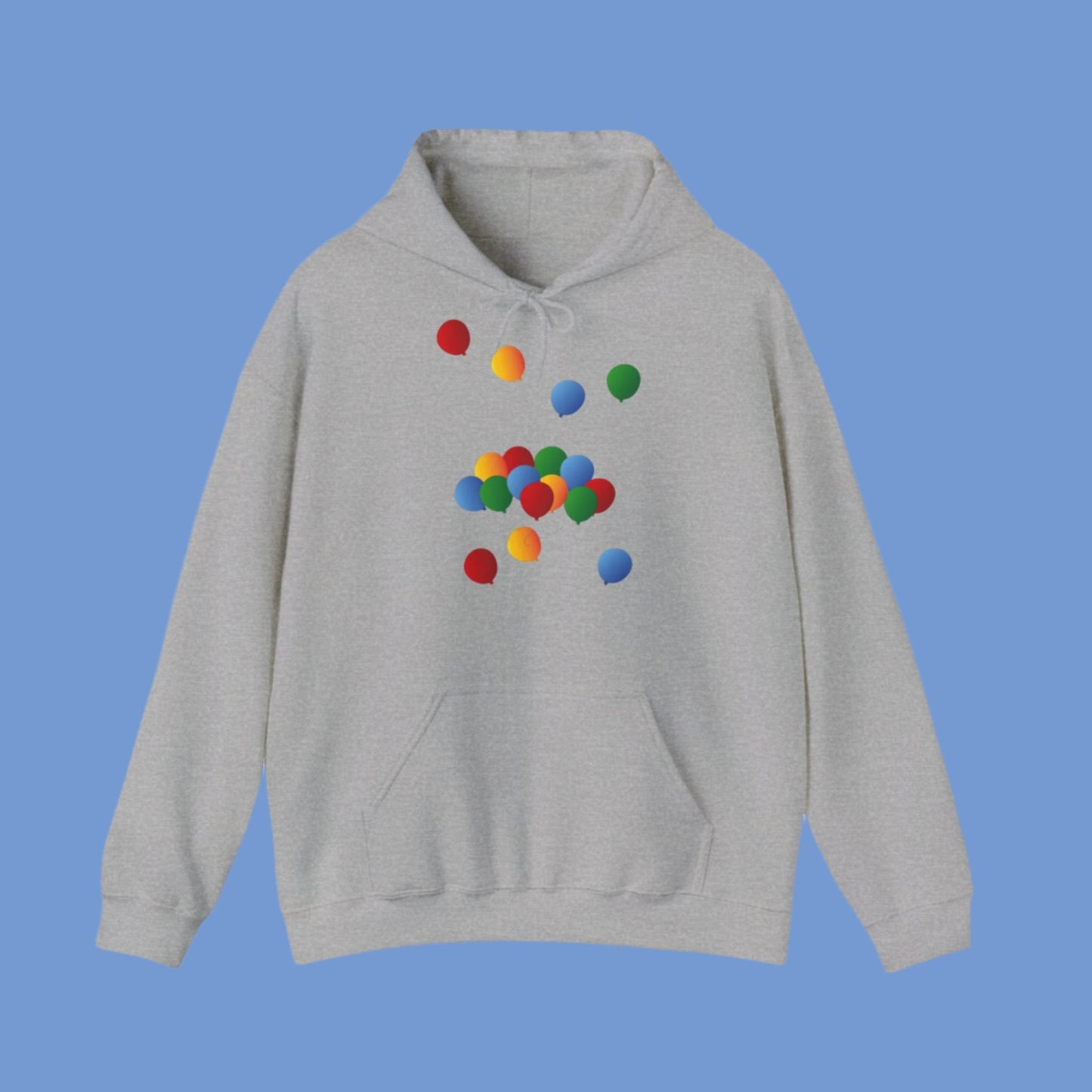 Sweatshirt à capuche adulte mixte Ballons de couleur