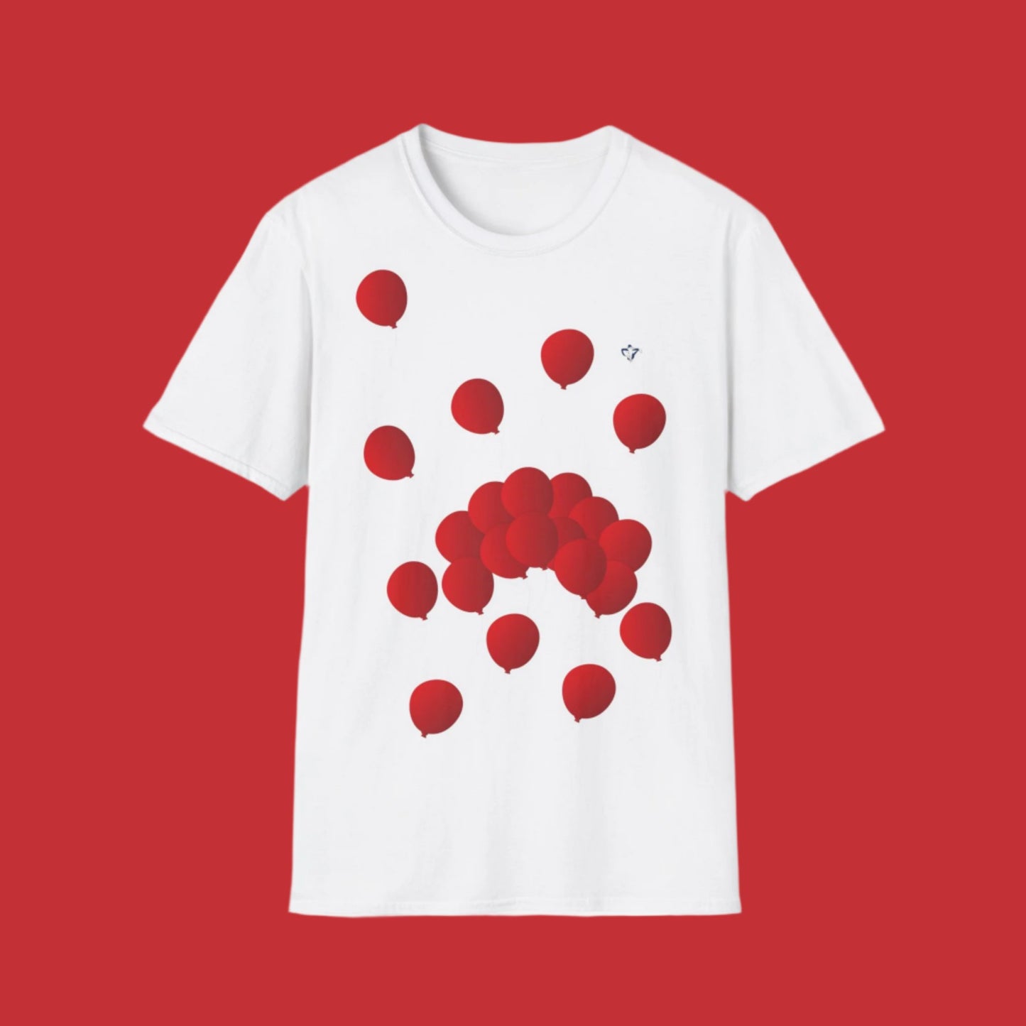 T-Shirt adulte mixte Ballons rouges (à personnaliser)