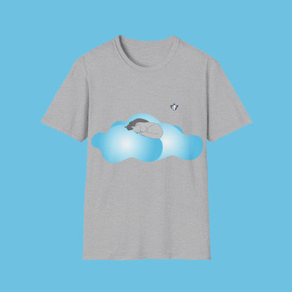 T-Shirt adulte mixte Chats et nuages (à personnaliser)