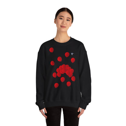 Sweatshirt adulte mixte Ballons rouges (à personnaliser)