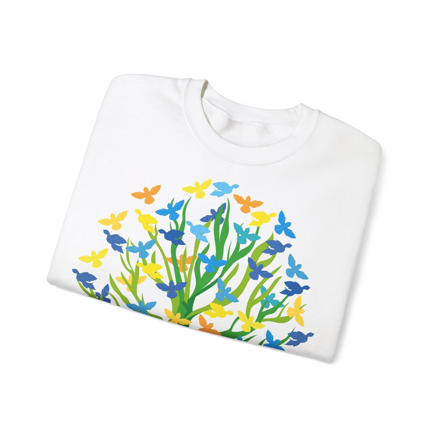 Sweatshirt adulte mixte Arbre aux oiseaux