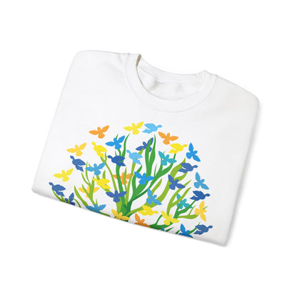 Sweatshirt adulte mixte Arbre aux oiseaux