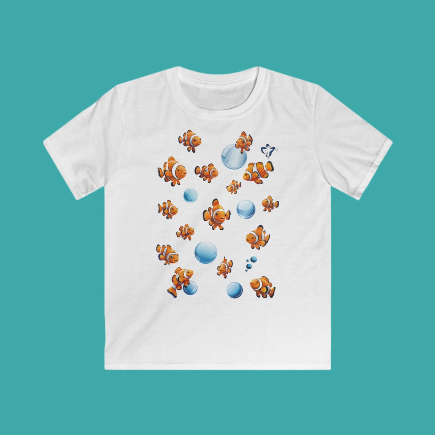 Tee-shirt enfant Poissons clown Personnalisation FACE