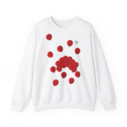 Sweatshirt adulte mixte Ballons rouges (à personnaliser)