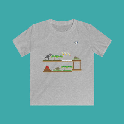 Dinosaur platform children's t-shirt (to personalize)