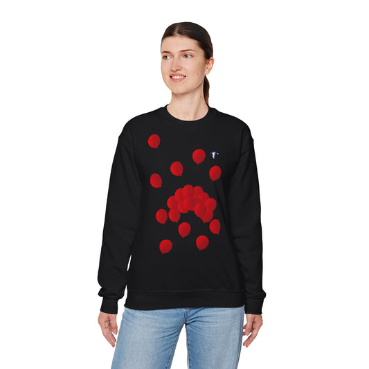 Sweatshirt adulte mixte Ballons rouges (à personnaliser)