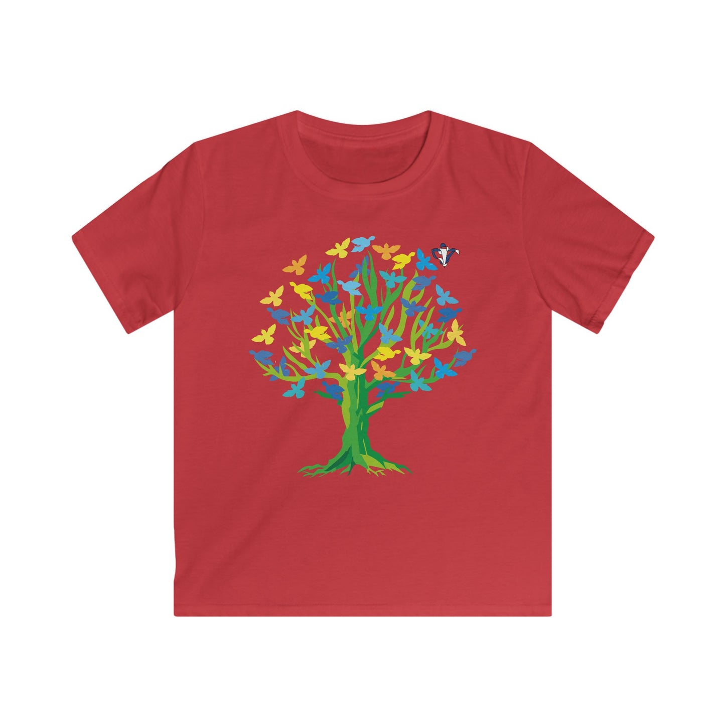 Tee-shirt enfant Arbre aux oiseaux (à personnaliser)