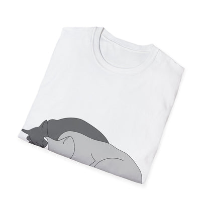 T-Shirt adulte mixte Deux chats