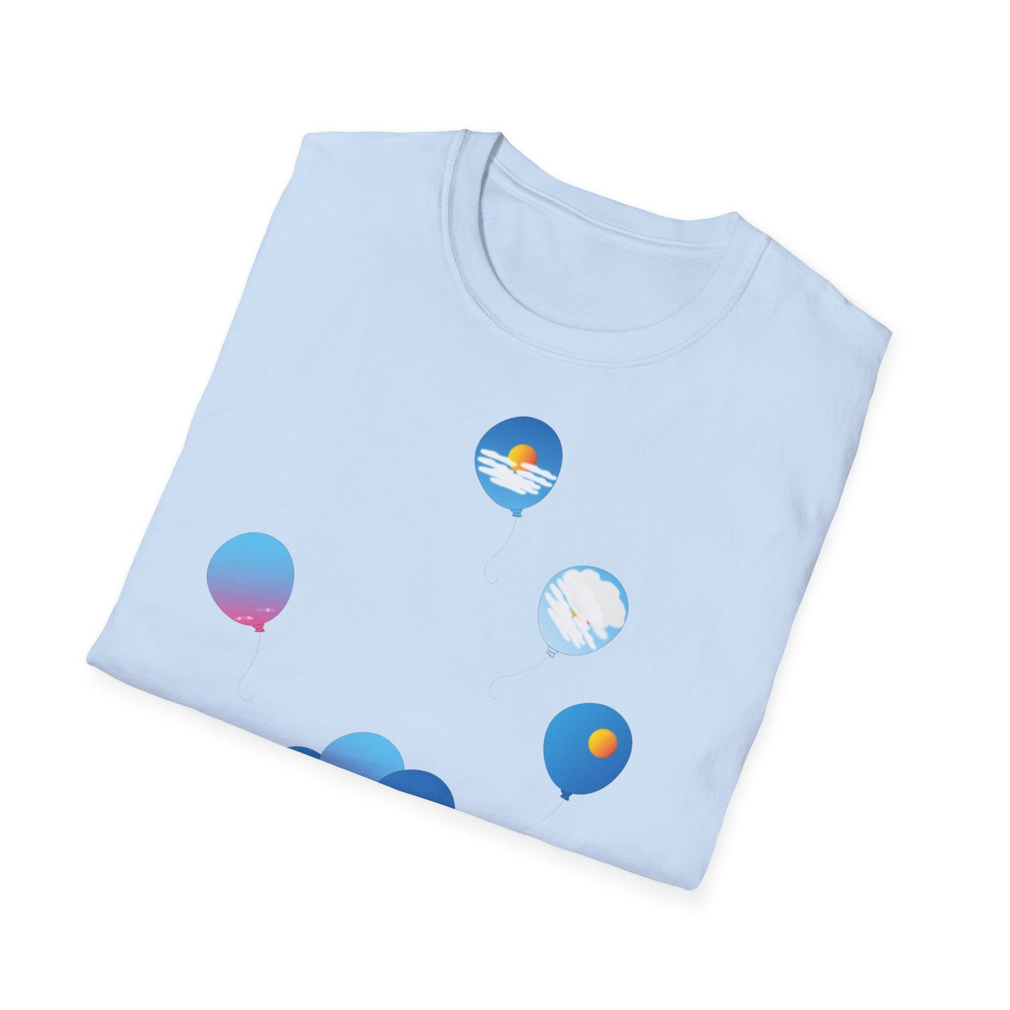 T-Shirt adulte mixte Ballons ciel