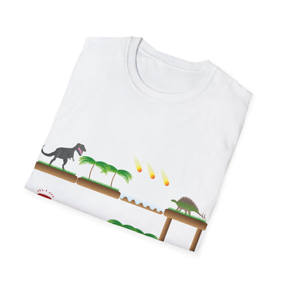 T-Shirt adulte mixte Plateforme des dinosaures