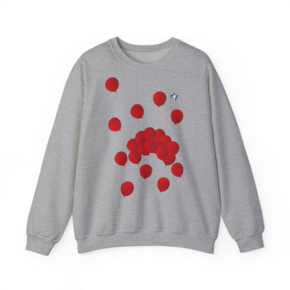 Sweatshirt adulte mixte Ballons rouges (à personnaliser)