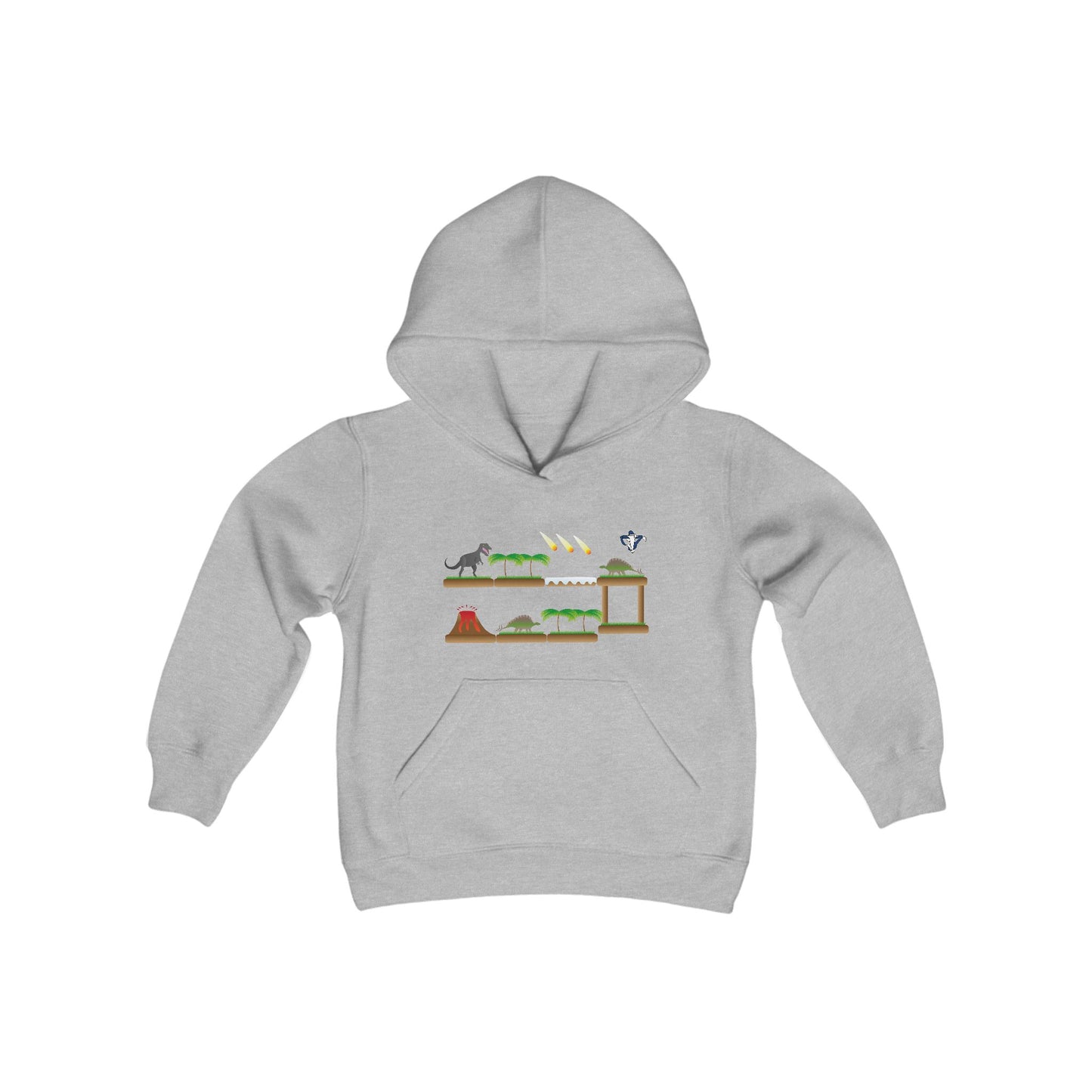 Sweatshirt à capuche enfant Plateforme dinosaures