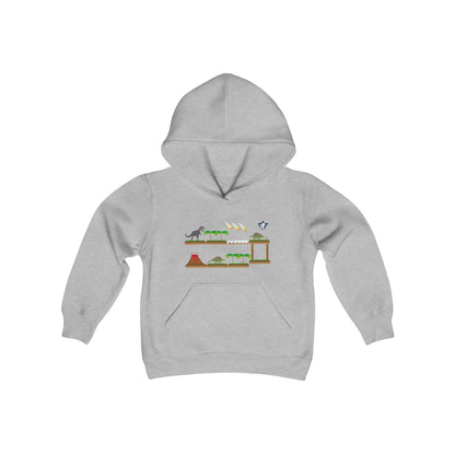 Sweatshirt à capuche enfant Plateforme dinosaures