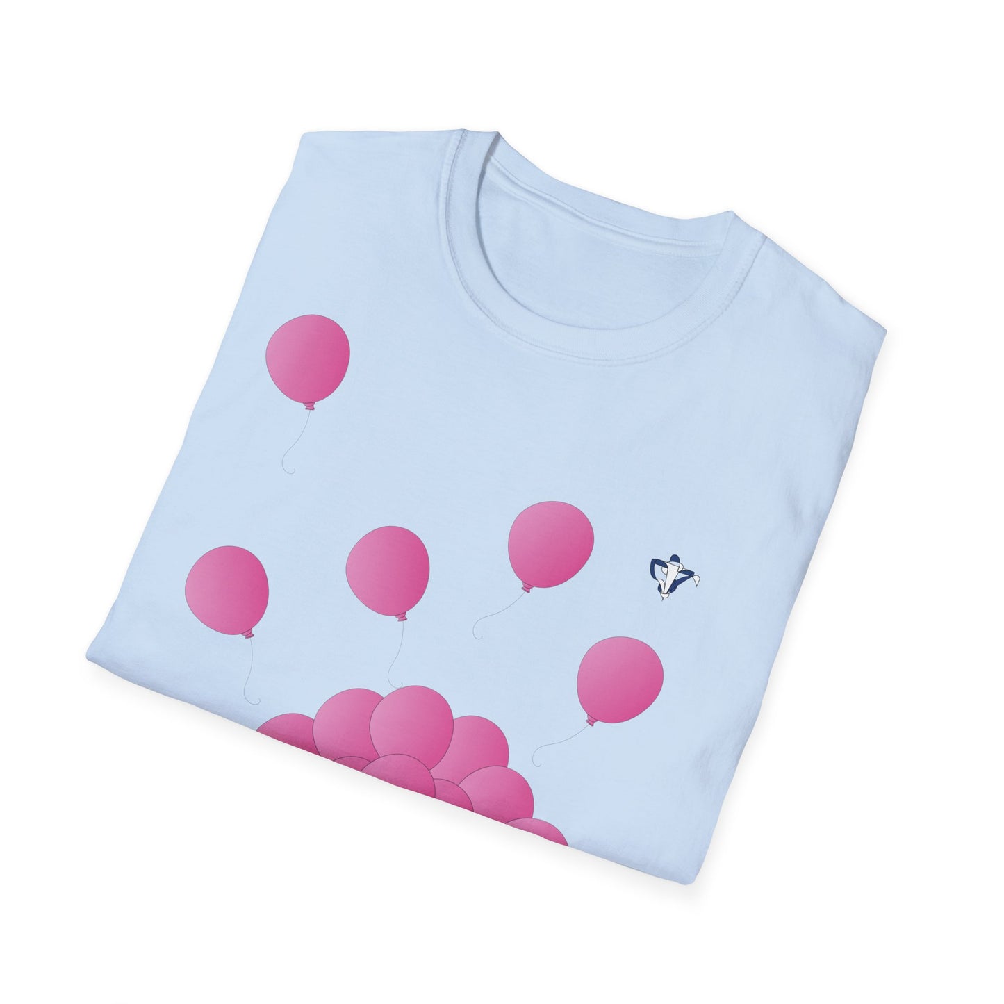 T-Shirt adulte mixte Ballons roses (à personnaliser)