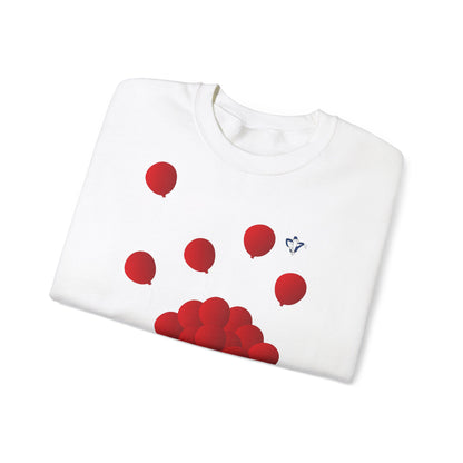 Sweatshirt adulte mixte Ballons rouges (à personnaliser)