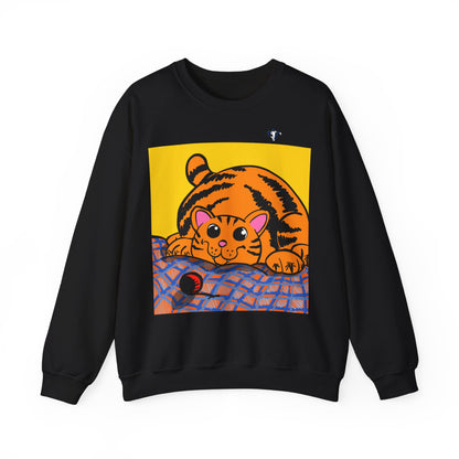 Sweatshirt adulte mixte Chat qui joue (à personnaliser)