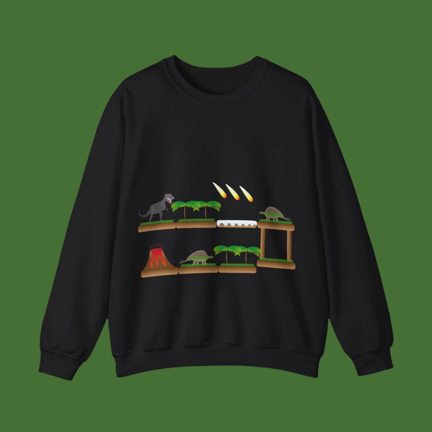 Sweatshirt adulte mixte Plateforme des dinosaures