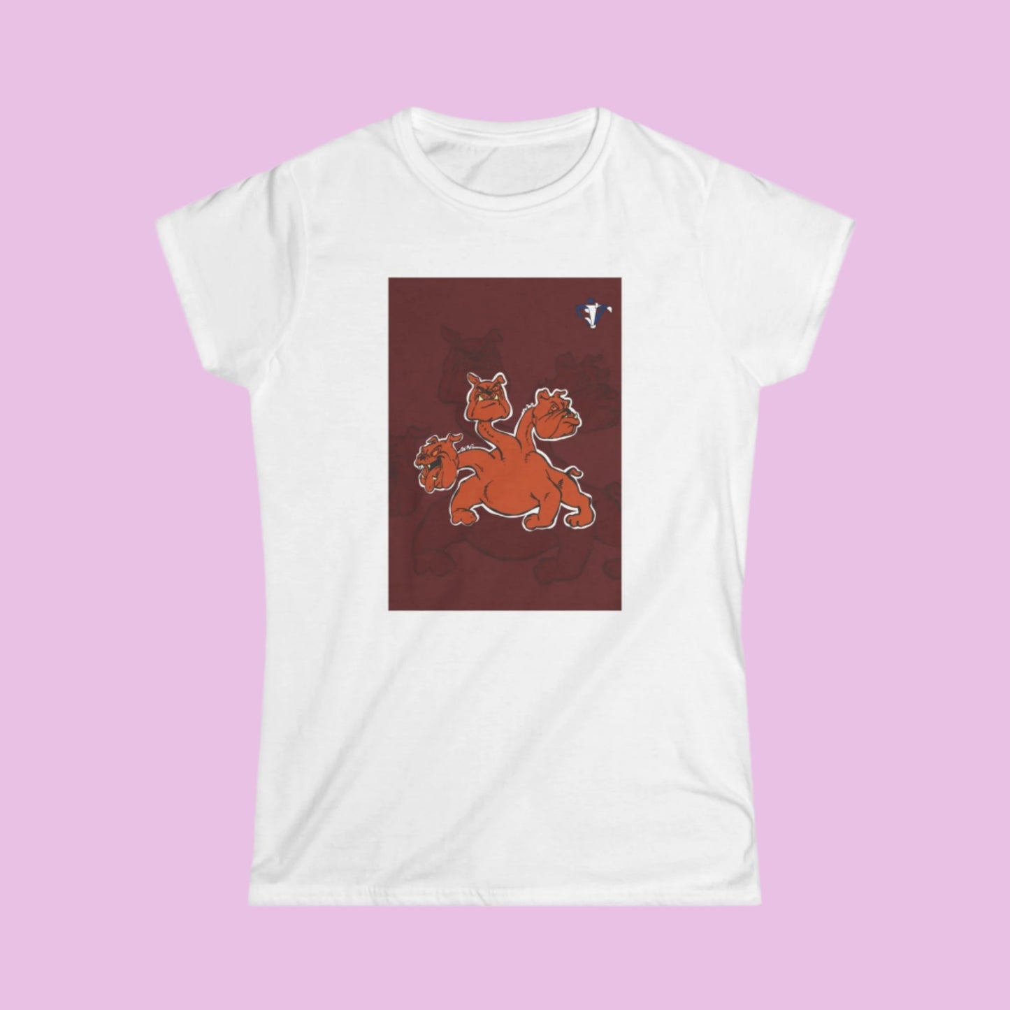 Tee-shirt femme Cerbère avec fond (à personnaliser)