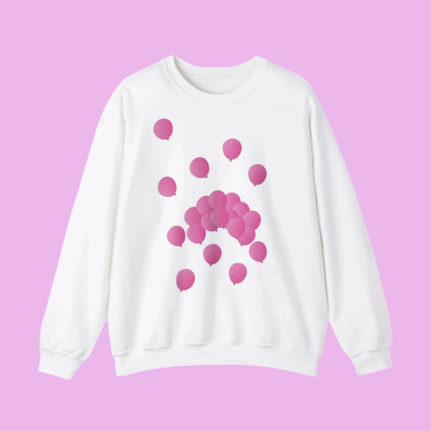 Sweatshirt adulte mixte Ballons roses